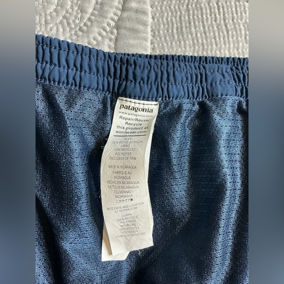 #Patagonia” Men's Navy Athletic Shorts blue navy - Picture 7 of 9